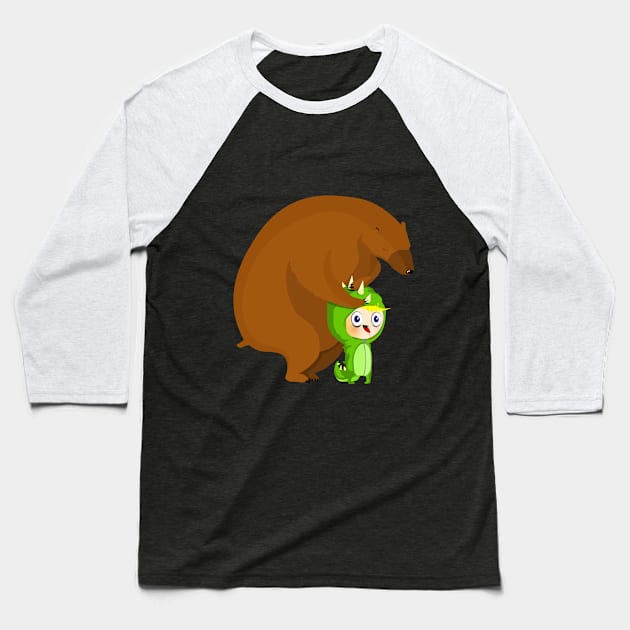 Bear hug Baseball T-Shirt by Stenev